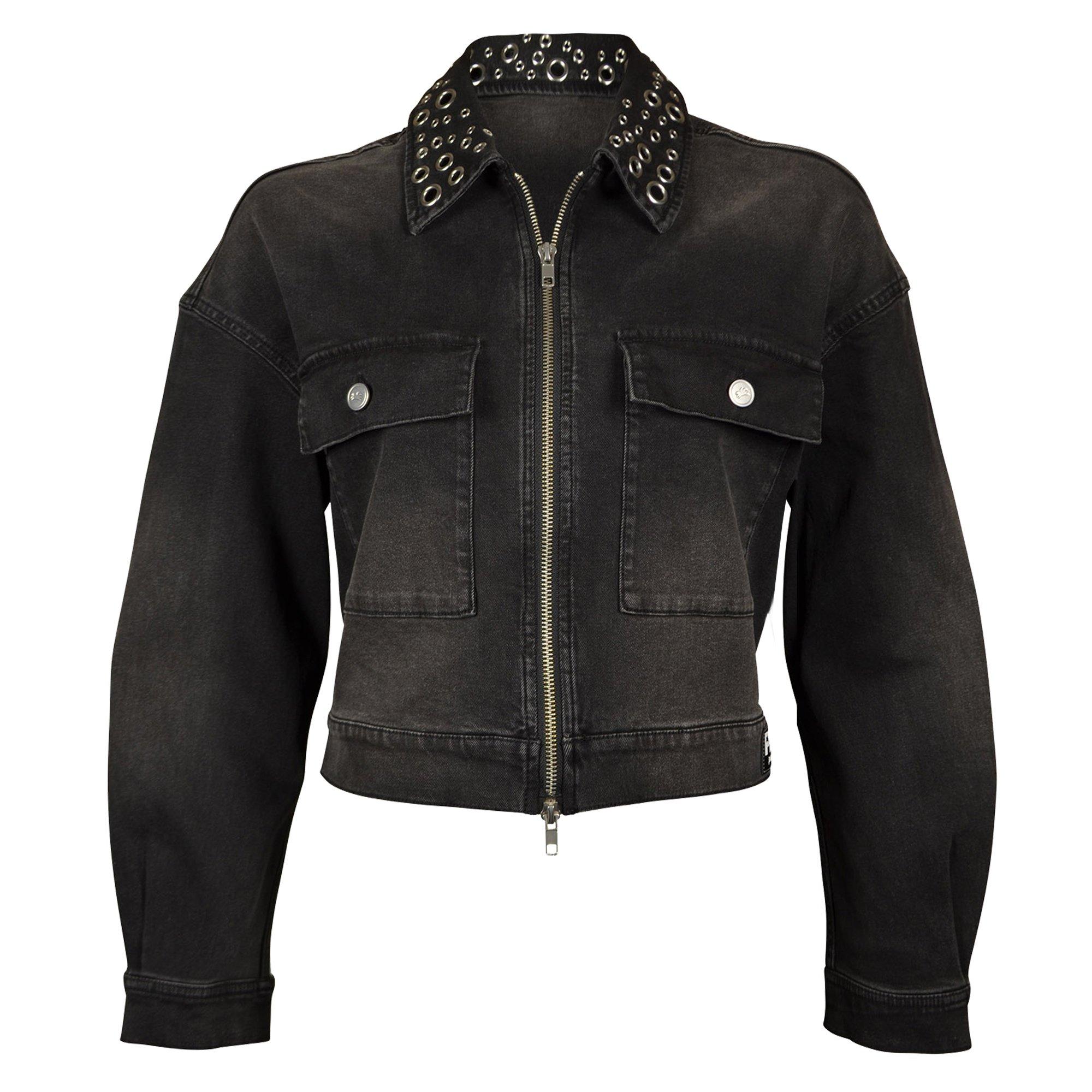 FA26 PLAY GROMET DENIM JACKET BLK - BLACK WASH DENIM